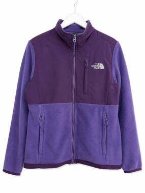 Vintage THE NORTH FACE Denali Fleece Full Zip Jacket Purple Women’s Small T20